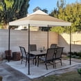 thumbnail image 2 of Yescom 8x8Ft 2-Tier Gazebo Top Replacement UV30+ for 2 Tier Outdoor Patio Canopy Cover Party Backyard Garden Ivory+Sand, 2 of 9