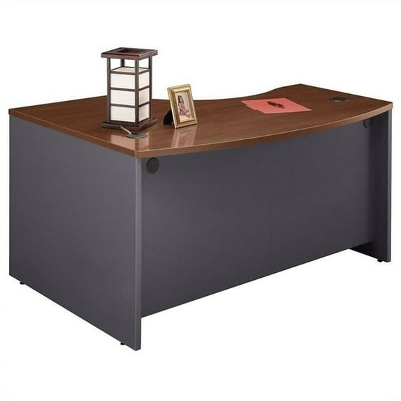 Scranton & Co 60 x 43 RH L Bow Desk in Hansen Cherry