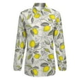 thumbnail image 4 of Lemon Pattern Long Sleeve Blouse Woman Streetwear Casual Shirts Summer Oversize Woman Streetwear Clothing Birthday Present, 4 of 7