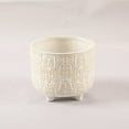 thumbnail image 2 of Flora Bunda  6' & 4.75' Vintage Footed Ceramic,Ivory,Set of 2, 2 of 3
