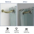 thumbnail image 5 of Splicing Room Darking Curtain Rods for Windows 28-53”, 1inch Diameter Wrap Around Adjustable Drapery Blackout Curtain Rod, Antique Bronze, 5 of 13