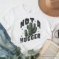 thumbnail image 6 of Not a Hugger T-Shirt With Cactus, Funny Retro White and Natural Tee for Sarcastic Girls, 6 of 8
