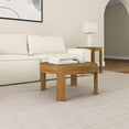 thumbnail image 5 of Plank+Beam Solid Wood Contour Round Coffee Table, 30" Coffee Table, Coffee Tables for Living Room, Modern Center Table for Small Spaces, Pecan, 5 of 9