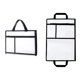 thumbnail image 4 of Organizador de carpeta de malla con asa y bolsa de documentos con cremallera de múltiples bolsillos para colegio y oficina, 4 of 8