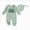 A69-Green, variant on Newborn Infant Baby Boy Fall Clothes Romper Letter Embroidery Long Sleeve Crew Neck Jumpsuit with Hat
