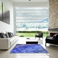 thumbnail image 7 of Ahgly Company Machine Washable Indoor Rectangle Transitional Sky Blue Area Rugs, 2' x 5', 7 of 7