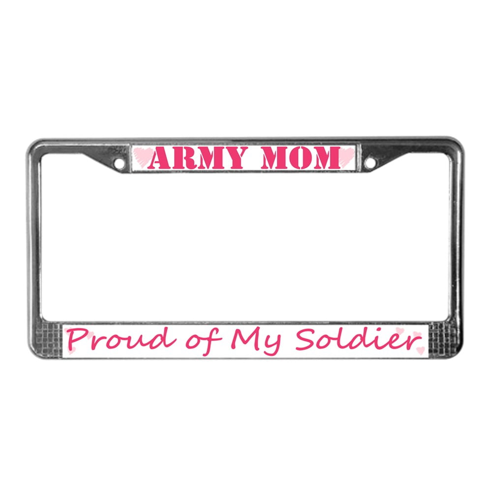 Cafepress Army Mom Proud Of My Solr Chrome License Plate Departments