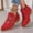 #110-Red, variant on Women's Fashion Casual Embroidered Round Toe Ankle Boots – Side Zipper Chunky Heel Slip-On Versatile Autumn Winter Mid-Calf Boots for Women Footwear