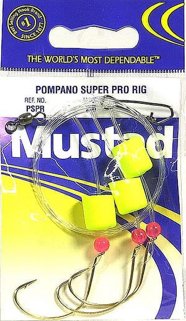 Mustad Pompano Super Pro Rig, Size 2/0