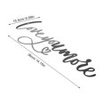 thumbnail image 2 of WASHWEPE De Pared En Hierro Negro Con Love You More Para Y Dormitorio, 2 of 8