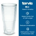 Tervis Clear & Colorful Tabletop Made in USA Double Walled Insulated Tumbler Travel Cup Keeps