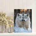 thumbnail image 2 of Qisvanset Framed Canvas Wall Art 12x16 Inch Snow Lying Wolf Wildlife Nature Wall Art Decor, 2 of 5