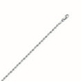 thumbnail image 2 of Sterling Silver Rhodium Plated 2.1mm Dorica Chain Necklace Lobster Claw Closure - 18 Inch, 2 of 3