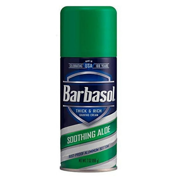 Barbasol Thick & Rich Shaving Cream, Soothing Aloe 7 oz