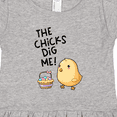 thumbnail image 4 of Inktastic The Chicks Dig Me Easter Baby Chick with Basket and Eggs Girls Toddler Dress, 4 of 5