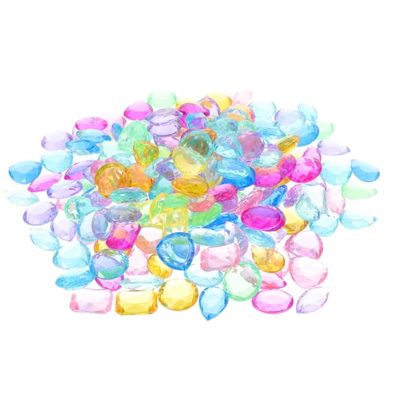 VERDANVERSE About 200pcs of Decorative Gems for Vases Simulated Gems Ornament Set Assorted Color for Women