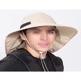 thumbnail image 3 of Chapeau de Soleil d'Été pour Hommes avec Protection UV, Extérieur, Couverture Complète, Grand Bord, Nuque à Rabat pour la Pêche, la Randonnée, la Chasse, 3 of 7