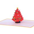 thumbnail image 2 of Árbol de Navidad festivo Pop Up tarjeta 5 "x 7" con sobre 3d tarjetas de felicitación Feliz Sencillez, 2 of 5
