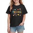 thumbnail image 6 of Juslio Boys Letter Pattern Shirts Breathable Crew Neck Casual, Short Sleeved Tops Comfortable T Shirts Sizes 2-18, 6 of 9