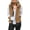 Khaki, variant on CoCopeaunts Women\‘s Casual Lightweight Fleece Vest Outwear Stand Collar Warm Fuzzy Zipper Vest with Pocket