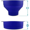 thumbnail image 2 of Popcorn bowl silicone collapsible Blue, 2 of 5
