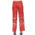 thumbnail image 3 of White Mark Women's Floral Paisley Printed Palazzo Pants, 3 of 5