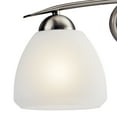 thumbnail image 3 of Kichler Calleigh 26" 3 Light Brushed Nickel Vanity Light with Satin Etched Glass Shades, 3 of 7