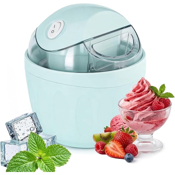 Mini ice Cream Maker, 2026 New DIY Mini Ice Cream Maker,One-Touch Dessert Maker, Single Serving of Gelato, Frozen Yogurt, Compact Electric Makers for Kitchen, Just 15 Minutes
