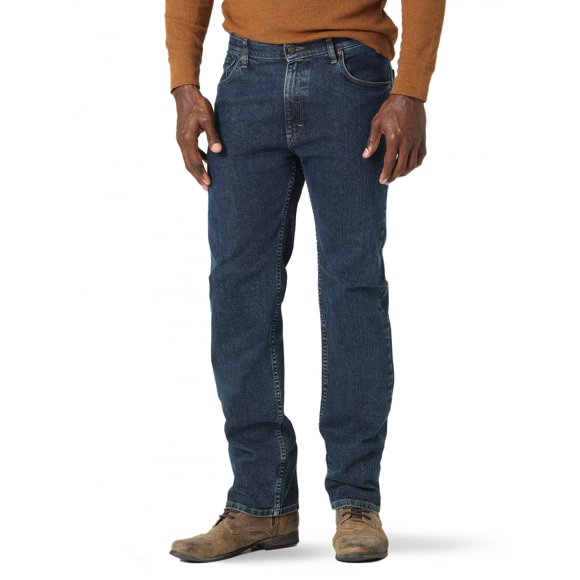 Wrangler Men's Big and Tall Authentics Comfort Flex Waist Jean, Dark Stonewash, 44X29