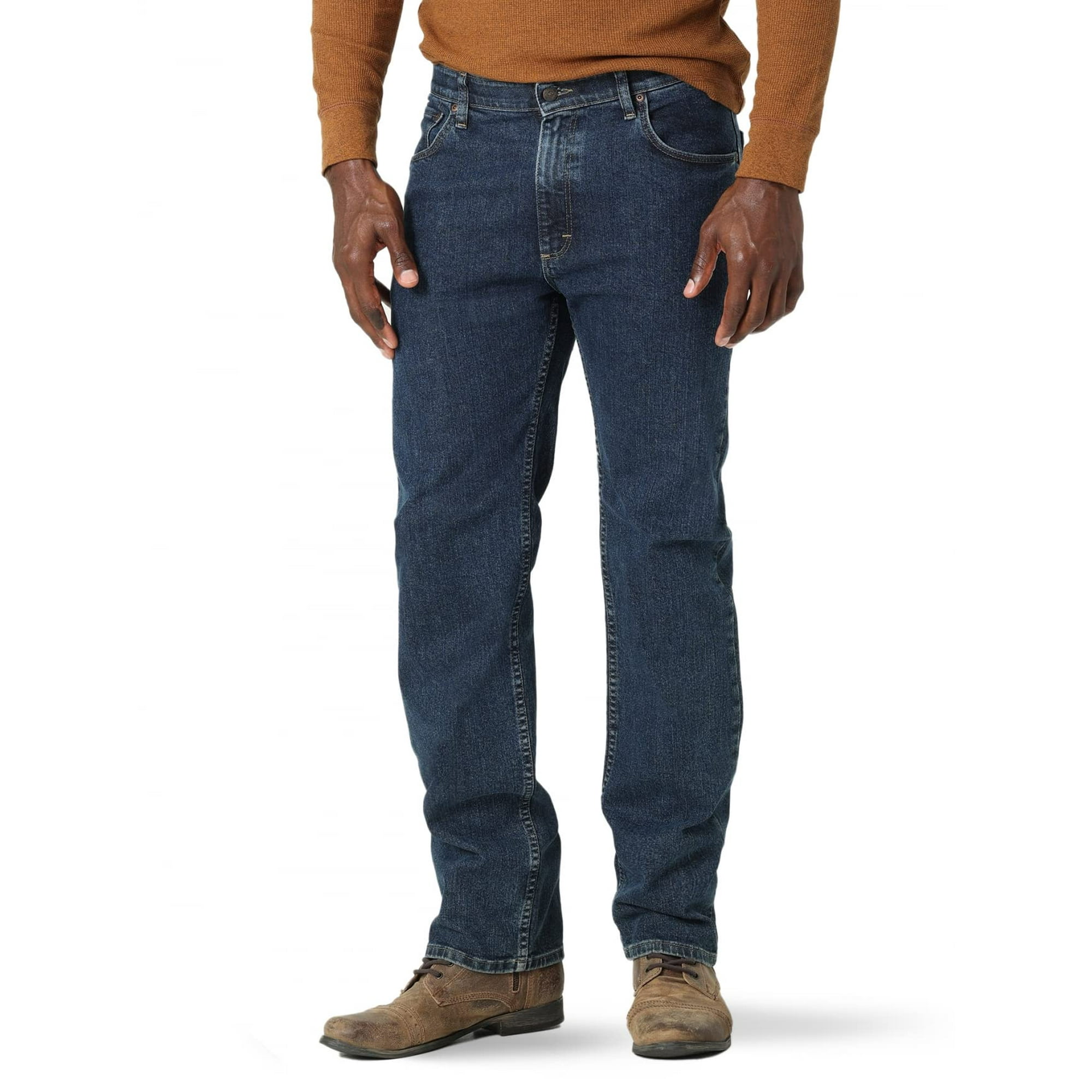 Wrangler Men's Authentics Comfort Flex Waist Jean, Dark Stonewash, 42X32 |  Walmart Canada