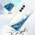 thumbnail image 4 of Compatible with Samsung Galaxy A35 5G Liquid Case Glitter Cute Phone Case Shiny Floating Quicksand Shockproof Protective Soft TPU Girly Women Case for Samsung Galaxy A35 5G Love Blue YB, 4 of 14