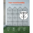 thumbnail image 4 of KFFKFF Garden Trellis for Climbing Plants, 87 x 20 in, Set of 4 Rust-Resistant Metal Trellises, Outdoor Plant Support for Roses, Cucumbers, and Clematis, Decorative Design for Gardens and Lawns, 4 of 9