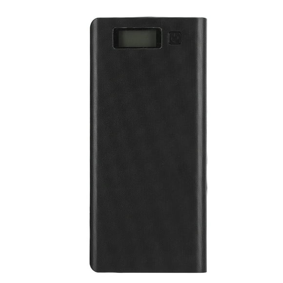 Portable Power Bank Shell Kit for DIY with 8x18650 Battery Box, No Welding or Jacking Required - Black