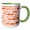 Green/White, variant on 3drose, Contemporary Orange and White Image of Watercolor Brick Pattern, 11oz Magic Transforming Mug