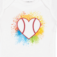 thumbnail image 4 of Inktastic Baseball Sports Heart Girls Baby Bodysuit, 4 of 5