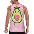 thumbnail image 3 of Haiem Cute Avocado Men Workout Tank Top Gym Bodybuilding Sleeveless Muscle T Shirts Athletic Tank Breathable Workout Shirt-Small, 3 of 9