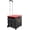 Red, variant on Quik Cart Collapsible Rolling Crate with 80 lbs Capacity, Heavy Duty Plastic Tote Basket for Teachers,  & Storage
