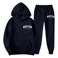 thumbnail image 3 of 2 Piece Tracksuit Sets Autumn Winter Packwork Sweatshirt Top Pants Sets Men 2 Piece Suit, Men's Casual Tracksuit Long Sleeve Sweatsuits Athletic Sets Running Sports Pants (Navy, S), 3 of 4