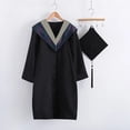 thumbnail image 3 of Naierhg 1 Set Beautiful Fine Knitted Graduation Uniform Polyester Elegant Festive Touch Graduation Dress for Photography, 3 of 8