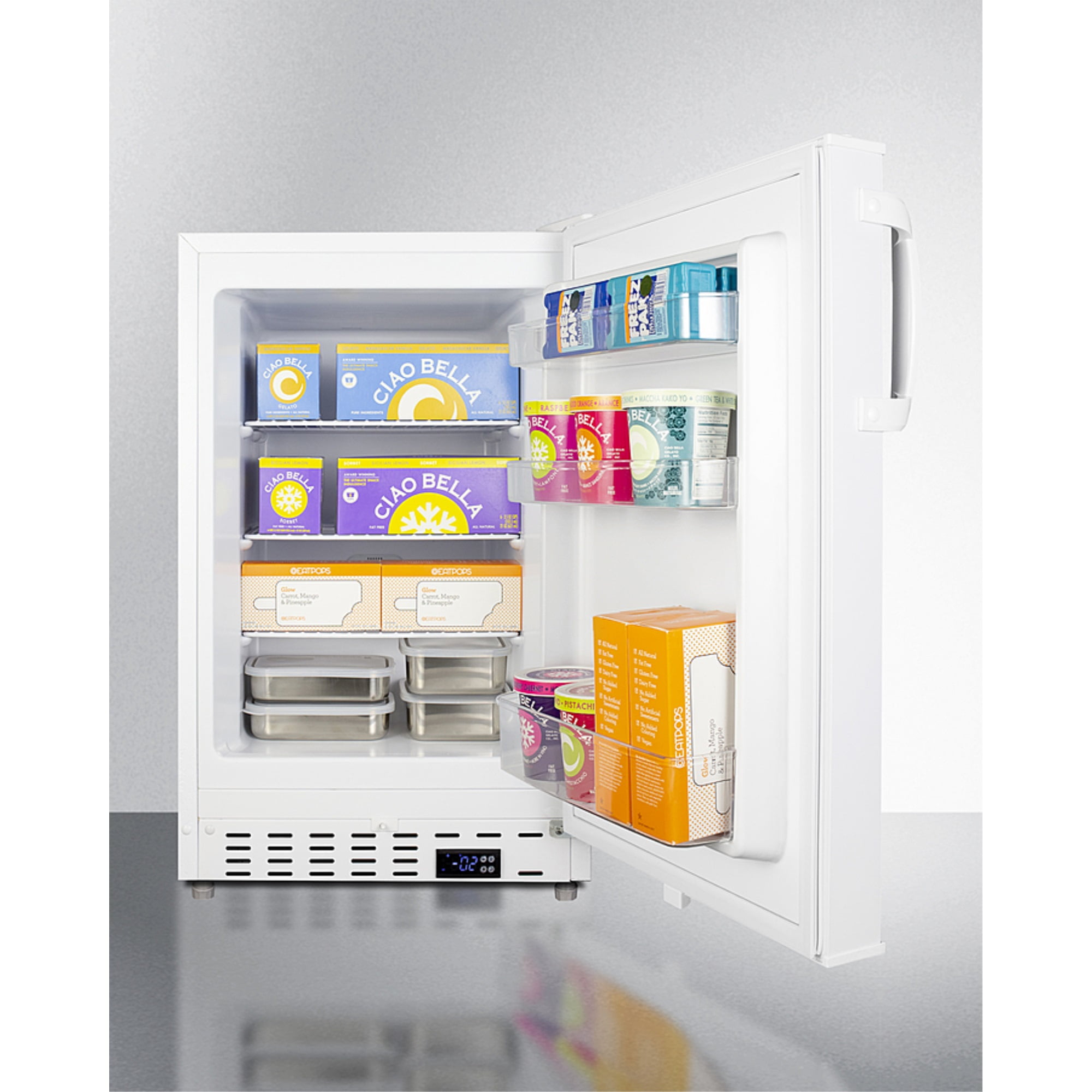 Summit Alfz36 21 Inches Wide 2.68 Cu. Ft. Built-In / Free Standing Upright Compact Freezer -