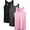 06# 3Pack:Black+Dark Gray+Rose Red, variant on Womens Workout Yoga Tank Top Racerback Running Athletic Shirts 3 Pack,Black+Dark Gray+Light Blue,US Size XL