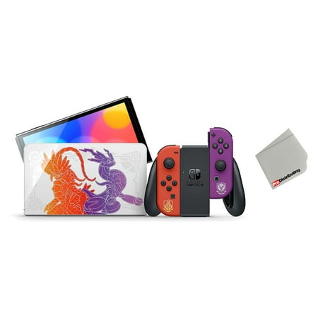 Nintendo Switch OLED Pokémon Scarlet & Violet Edition with Microfiber Cleaning Cloth