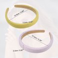 thumbnail image 4 of Unique Bargains 2 Pcs Pastoral Stripe Headbands Fashion Anti Slip Hair Accessories for Women Yellow Purple 0.87" Wide, 4 of 7
