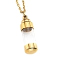 thumbnail image 4 of Collar con colgante de cremación colgante con cadena de cenizas de cuerpo transparente para Oro, 4 of 6