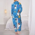 thumbnail image 6 of Goofa Cute Dogs Printed Women’s 2 Piece Pajama Set Super,Pajamas Women's Long Sleeve Sleepwear Soft Button Down Loungewear Pjs Lounge Set Nightwear-Small, 6 of 9