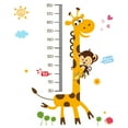 thumbnail image 1 of Giraffe Monkey Height Measurement Wall Sticker Self Adhesive Wall Decal for Living Room Bedroom Kitchen Tile Hallway, 1 of 5