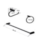 thumbnail image 2 of Juego De 3 Accesorios Para baño Rubinett Acero inóxidable 304 Negro Mate, 2 of 6
