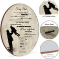 thumbnail image 2 of to My Dad from Daughter Round Wooden Sign,Birthday Gifts for Dady,Dad Gifts for Dad Stepdad, Inspirational Quote Sign for Home Bedroom Wall Decor 12x12 Inches, 2 of 6