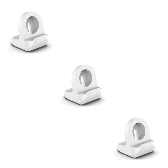 ZLight Smartwatch Charging Stand Non-Slip Charger Holder Small Nightstand Support Electronics Replacement for Watch White 3Set