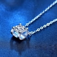 thumbnail image 3 of Jomverl Moissanite 1 Carat Pendant Necklace Diamond 925 Sterling Silver for Women, 3 of 5